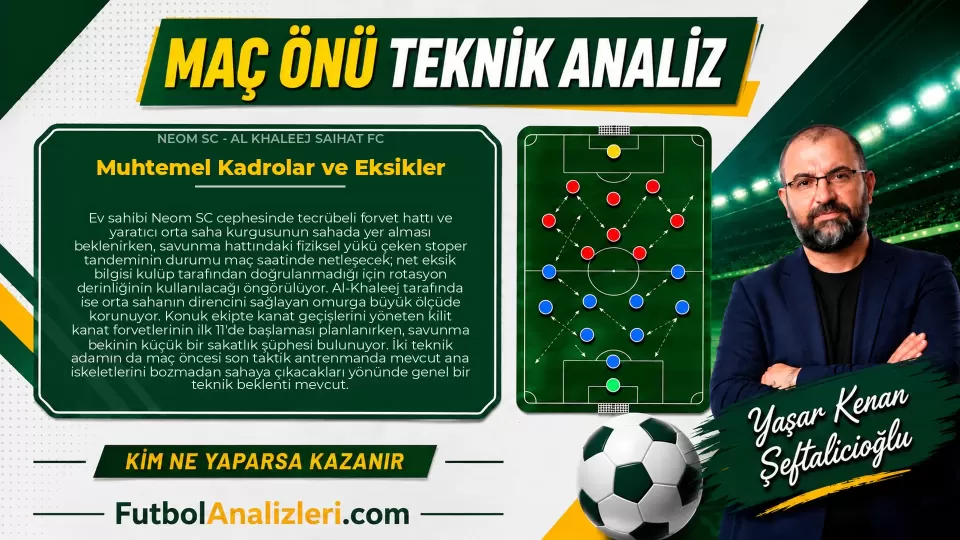 Neom SC – AL Khaleej Saihat FC Teknik Maç Analizi
